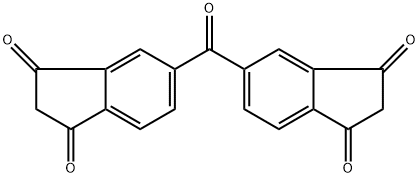 5,5'-羰基双(1H-茚-1,3(2H)-二酮) 结构式