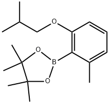 2-(2-isobutoxy-6-methylphenyl)-4,4,5,5-tetramethyl-1,3,2-dioxaborolane,2767023-33-4,结构式