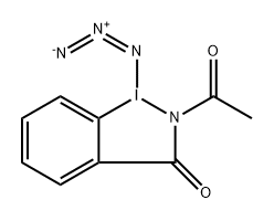 2-乙酰基-1-叠氮基-1,2-二氢-3H-1L3-苯并[D][1,2]碘唑-3-酮,2767268-80-2,结构式