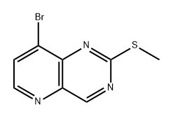 8-溴-2-(甲硫基)吡啶并[3,2-D]嘧啶,2767412-94-0,结构式