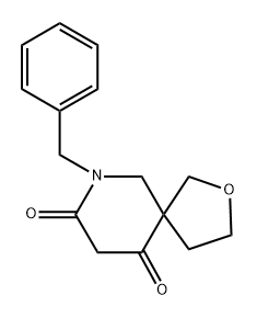 7-苄基-2-氧杂环己烷-7-氮杂螺环[4.5]癸烷-8,10-二酮, 2767413-09-0, 结构式