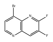 8-Bromo-2,3-difluoro-1,5-naphthyridine Structure