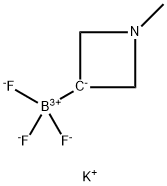 Potassium trifluoro(1-methylazetidin-3-yl)borate Structure