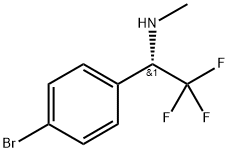 (S)-1-(4-溴苯基)-2,2,2-三氟-N-甲基乙烷-1-胺,2768158-35-4,结构式