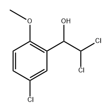 2,2-Dichloro-1-(5-chloro-2-methoxyphenyl)ethanol Struktur