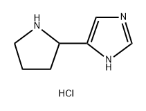1H-Imidazole, 5-(2-pyrrolidinyl)-, hydrochloride (1:2) Struktur