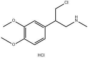 Benzeneethanamine, β-(chloromethyl)-3,4-dimethoxy-N-methyl-, hydrochloride (1:1)|伊伐布雷定杂质22 盐酸盐