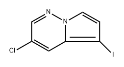 3-Chloro-5-iodopyrrolo[1,2-b]pyridazine 化学構造式