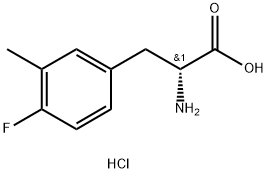 (2R)-2-AMINO-3-(4-FLUORO-3-METHYLPHENYL)PROPANOIC ACID HYDROCHLORIDE Structure