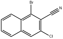 1-溴-3-氯-2-萘腈 结构式