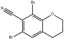 6,8-Dibromochromane-7-carbonitrile Structure
