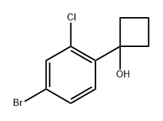 1-(4-bromo-2-chlorophenyl)cyclobutanol Struktur