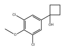 1-(3,5-dichloro-4-methoxyphenyl)cyclobutanol 结构式