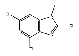 2,4,6-trichloro-1-methyl-1H-imidazo[4,5-c]pyridine Struktur