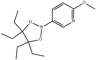 Pyridine, 2-methoxy-5-(4,4,5,5-tetraethyl-1,3,2-dioxaborolan-2-yl)- Struktur