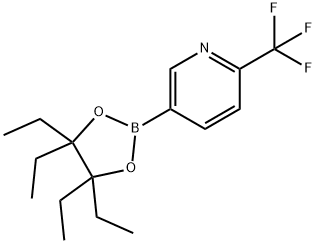 吡啶,5-(4,4,5,5-四乙基-1,3,2-二氧硼杂硼烷-2-基)-2-(三氟甲基)-,2769970-56-9,结构式
