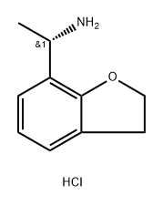 7-Benzofuranmethanamine, 2,3-dihydro-α-methyl-, hydrochloride (1:1), (αS)- Structure