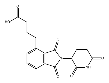 4-(2-(2,6-dioxopiperidin-3-yl)-1,3-dioxoisoindolin-4-yl)butanoic acid,2773558-46-4,结构式