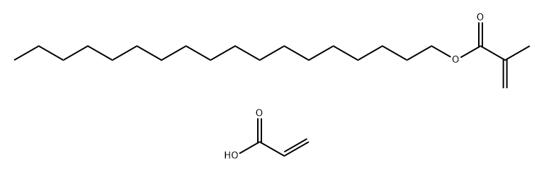 2-Propenoic acid, 2-methyl-, octadecyl ester, polymer with 2-propenoic acid Structure
