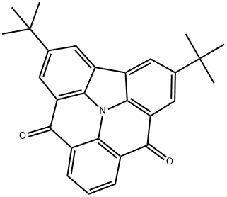 2,5-di-tert-butylbenzo[8,1]indolizino[2,3,4,5,6-defg]acridine-7,11-dione Structure