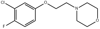 4-(2-(3-chloro-4-fluorophenoxy)ethyl)morpholine,2781037-96-3,结构式