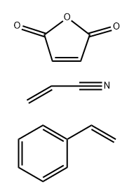 STYRENE-2,5-FURANDIONE-ACRYLONITRILE POLYMER Structure