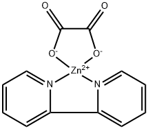 (2,2'-BIpyridine-κN1,κN1')[ethanedioato(2-)-κO1,κO2]zinc 化学構造式