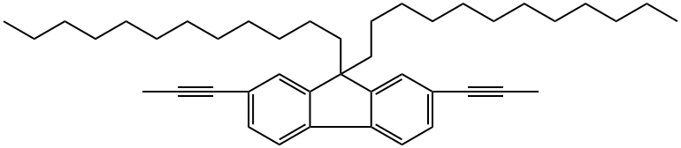 聚(9,9-二辛基芴基-2,7-亚基乙炔撑),278176-17-3,结构式