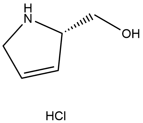 1H-Pyrrole-2-methanol, 2,5-dihydro-, hydrochloride (1:1), (2S)- Structure