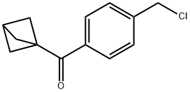 Bicyclo[1.1.1]pent-1-yl[4-(chloromethyl)phenyl]methanone Struktur