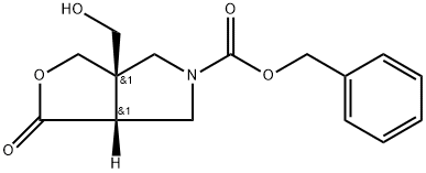 REL苄基(3AR,6AS)-3A-(羟甲基)-1-氧代四氢-1H-FURO[3,4-C]吡咯-5(3H)-羧酸盐 结构式
