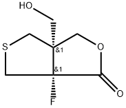 REL-(3AR,6AS)-6A-氟-3A-(羟甲基)四氢-1H,3H-噻吩并[3,4-C]呋喃-1-酮,2786775-10-6,结构式