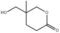 5-(Hydroxymethyl)-5-methyltetrahydro-2H-pyran-2-one Structure