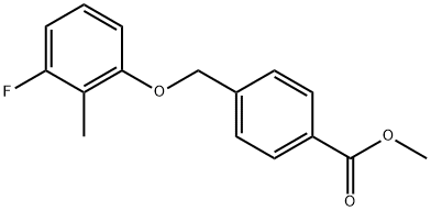 Methyl 4-[(3-fluoro-2-methylphenoxy)methyl]benzoate Structure