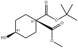1-(叔丁基)1-甲基(1R,4R)-4-羟基环己烷-1,1-二羧酸酯,2787518-89-0,结构式