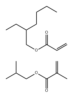 甲基丙烯酸异丁酯与丙烯酸异辛酯的聚合物,27881-32-9,结构式