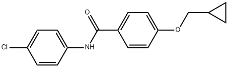 N-(4-Chlorophenyl)-4-(cyclopropylmethoxy)benzamide,2789278-14-2,结构式