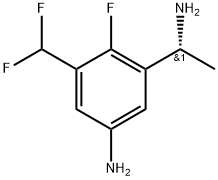 Benzenemethanamine, 5-amino-3-(difluoromethyl)-2-fluoro-α-methyl-, (αR)-|(R)-3-(1-氨基乙基)-5-(二氟甲基)-4-氟苯胺