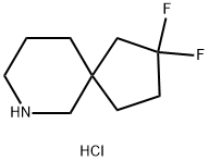 2,2-Difluoro-7-azaspiro[4.5]decane hydrochloride Structure