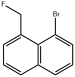 1-Bromo-8-(fluoromethyl)naphthalene 化学構造式