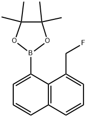 2-(8-(Fluoromethyl)naphthalen-1-yl)-4,4,5,5-tetramethyl-1,3,2-dioxaborolane Structure