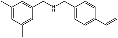 N-[(4-ethenylphenyl)methyl]-3,5-dimethylbenzenemethanamine Structure