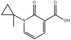 1-(1-Methylcyclopropyl)-2-oxo-1,2-dihydropyridine-3-carboxylic acid Structure