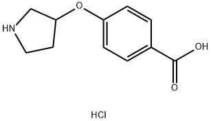 4-(pyrrolidin-3-yloxy)benzoic acid hydrochloride,2792200-59-8,结构式