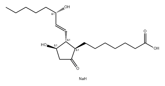 Alprostadil sodium 化学構造式