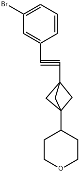 4-(3-((3-bromophenyl)ethynyl)bicyclo[1.1.1]pentan-1-yl)tetrahydro-2H-pyran|