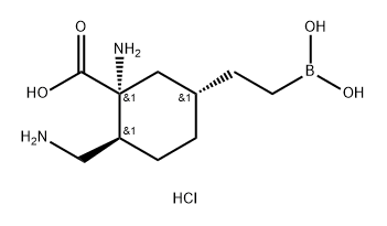 (1R,2S,5R)-1-氨基-2-(氨基甲基)-5-(2-硼乙基)环己烷-1-羧酸盐酸盐, 2794215-92-0, 结构式
