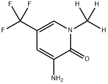 3-氨基-1-(甲基-D3)-5-(三氟甲基)吡啶-2(1H)-酮 结构式