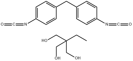 1,3-Propanediol, 2-ethyl-2-(hydroxymethyl)-, polymer with 1,1'-methylenebis[4-isocyanatobenzene] Structure