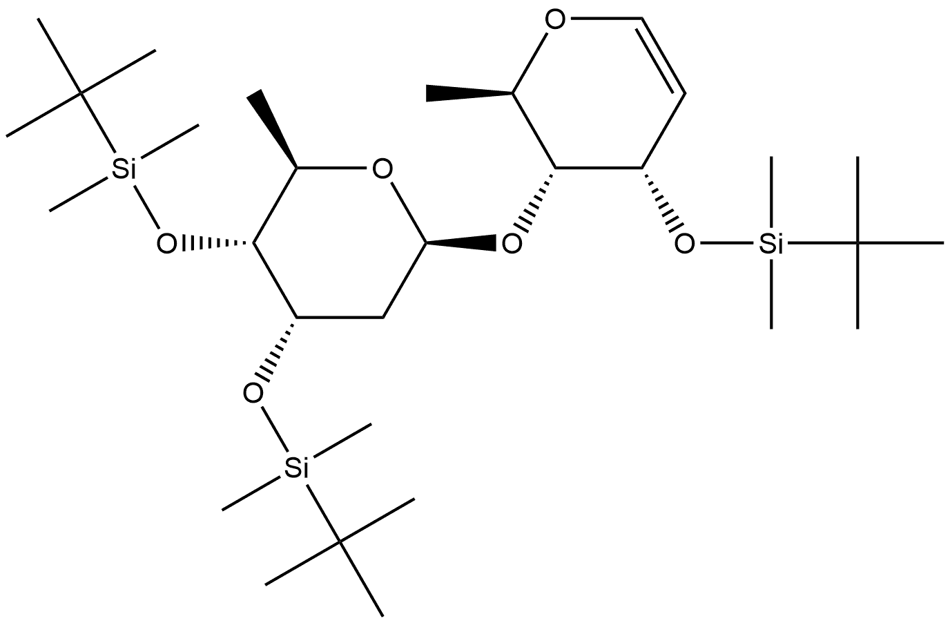 D-ribo-Hex-1-enitol, 1,5-anhydro-2,6-dideoxy-4-O-[2,6-dideoxy-3,4-bis-O-[(1,1-dimethylethyl)dimethylsilyl]-β-D-ribo-hexopyranosyl]-3-O-[(1,1-dimethylethyl)dimethylsilyl]-